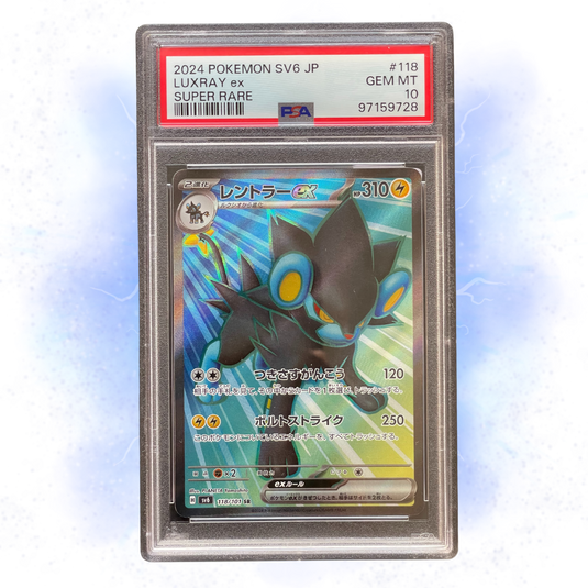 LUXRAY EX (sv6 118) PSA 10